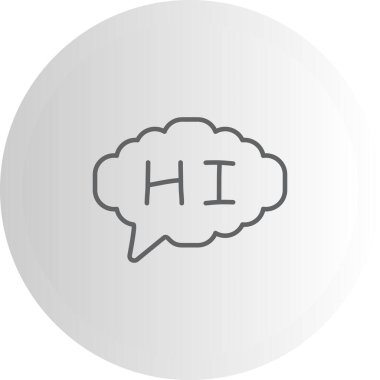 Merhaba Belirgin İşlevsel Damgalama Grafiksel Elementi