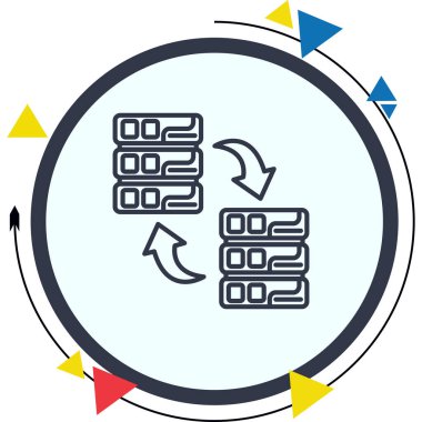 Veri Taşıması Farklı Profesyonel Yaratıcı Grafik Elementi