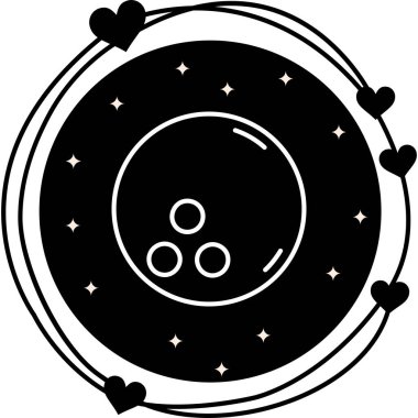 Bowling Topu Profesyonel Temiz Kullanıcı Arayüzü Elemanı