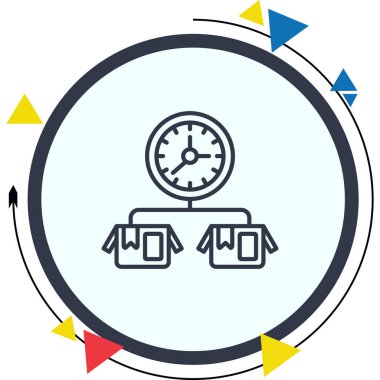 Zaman Çizelgesi Dengeli Düz Sanat Özelliği