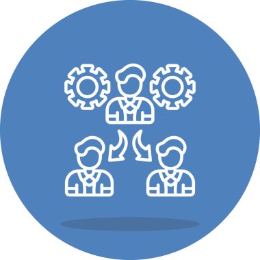 takım web simgesi vektör illüstrasyonu