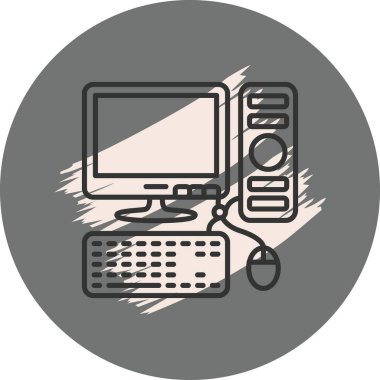 Bilgisayar Sofistike Özel Vektör Sanatı Nesnesi