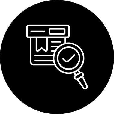 Ürün Arama Web simgesi vektör illüstrasyonu