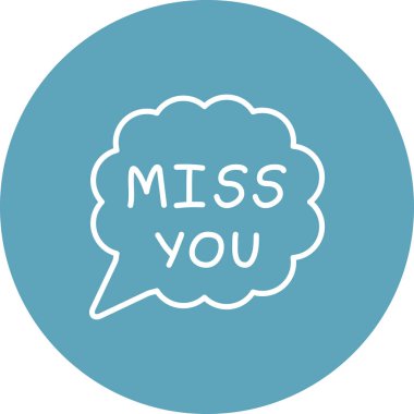 Konuşma balonu çizgisi simgesi, metin basit illüstrasyonlu web etiketi