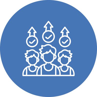 Yetenek Geliştirme web simgesi, basit vektör illüstrasyonu