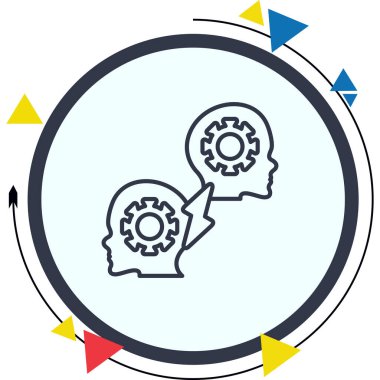 Çakışma Çözünürlüğü Web simgesi vektör çizimi