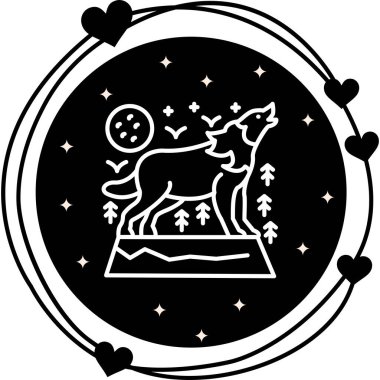 Kurt simgesi vektör illüstrasyon tasarımı