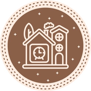 saat web simgesi vektör illüstrasyonu