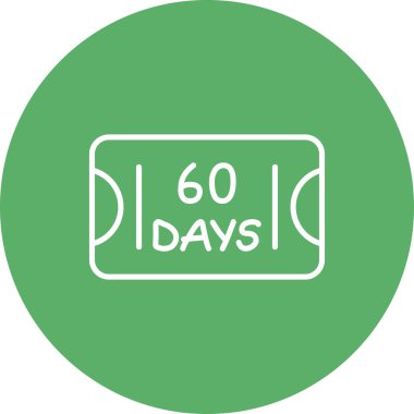 Mobil ekranda 60 Gün, web ya da uygulama için basit simge