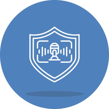 Ses Tanıma Ağı vektör çizimi