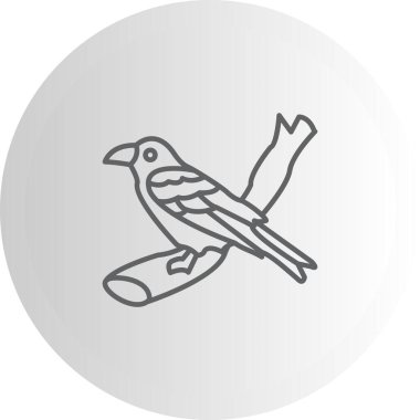 Genel Kuzgun simgesi vektör illüstrasyon tasarımı