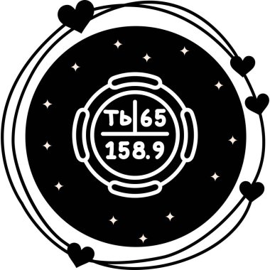 Terbiyum Kimyasal Element Basit Simge, Vektör