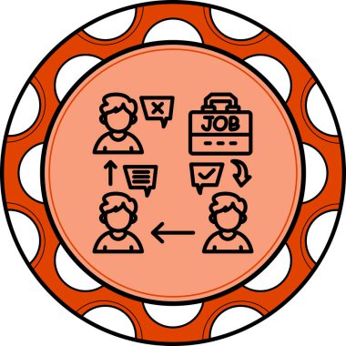 İş Bulma Dengeli Profesyonel Düz Sanat Düzeni