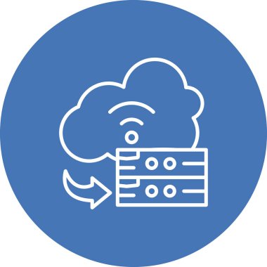 Bulut Hizmeti Yaratıcı Eşsiz Markalaştırma Vektörü Elemanı