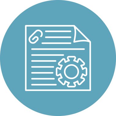 Proje web simgesi vektör illüstrasyonu