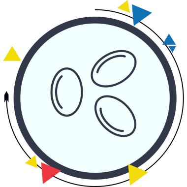 Kırmızı Kan Hücreleri Web simgesi vektör çizimi