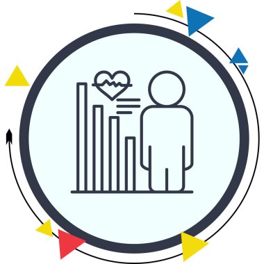 Performans web simgesi vektör illüstrasyonu