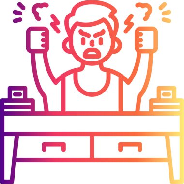 Öfkeli Yüksek Kaliteli Özel Vektör Tasarımı