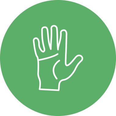 Hand Düz Satır Simgesi, Basit Resim