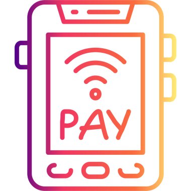 Çevrimiçi Ödeme web simgesi vektör çizimi