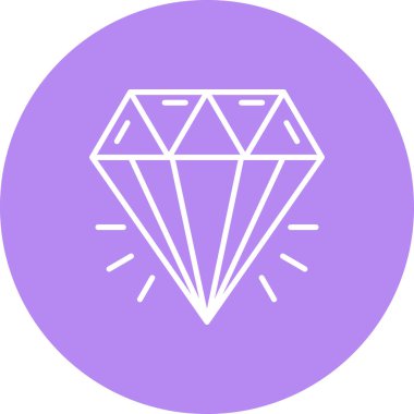 elmas satırı simgesi, vektör çizim