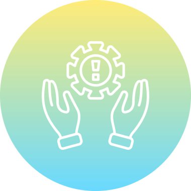 Risk Yönetimi Asgari Düz Vektör İllüstrasyonu