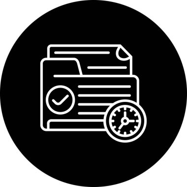 Dizin Yönetimi web simgesi vektör illüstrasyonu