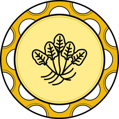 Ispanak Tarzı İşlenmiş Markalaştırma Vektörü Özelliği