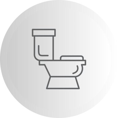 Tuvalet Zarif Çağdaş Dijital Grafik Özelliği