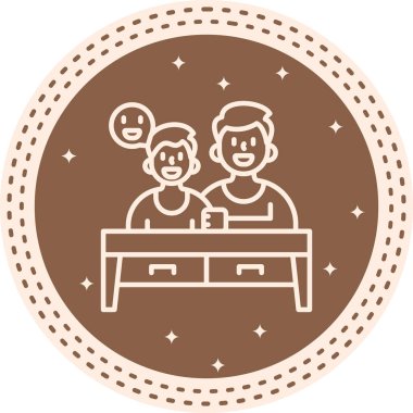 Üst web simgesi vektör illüstrasyonu