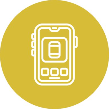 akıllı telefon simgesi, vektör illüstrasyonu basit tasarım illüstrasyonu