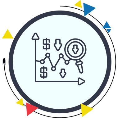 Risk Asgari Düz Vektör İllüstrasyonu