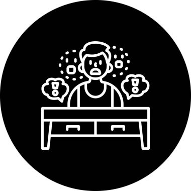 Yüksek Kalite Odaklanma Eksikliği Modern Vektör Elementi