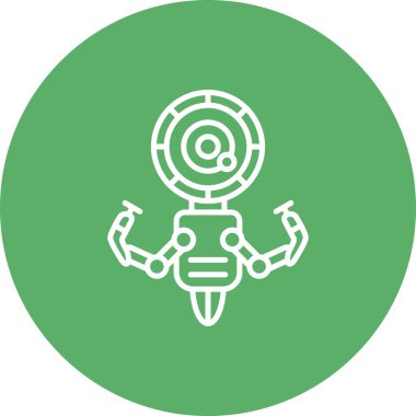 Robot simgesi, modern vektör illüstrasyonu