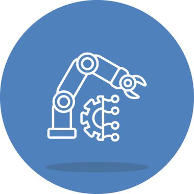 Robotik Kol modern simgesinin vektör çizimi