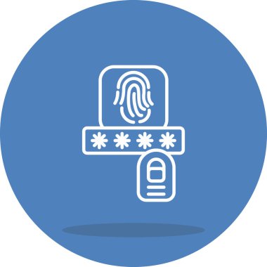 Parmak izi Çizgisi Simgesi Beyaz Arkaplanda İzole Edildi  