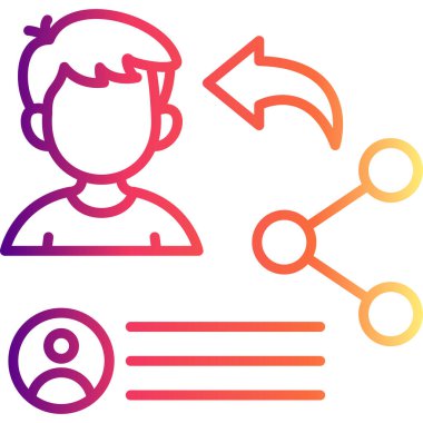 Web simge vektör çizim paylaşmak