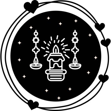 mum ağ ikonu vektör illüstrasyonu