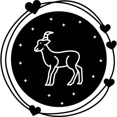 Antilop web simgesinin vektör illüstrasyonu