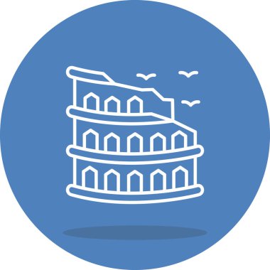 Colosseum Ayırt İşlevsel Damgalama Grafiksel Elementi