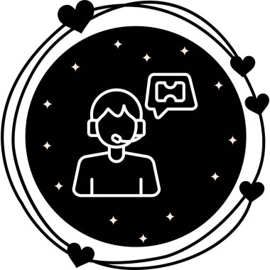 Seyahat Temsilcisi Web simgesi, basit vektör tasarımı