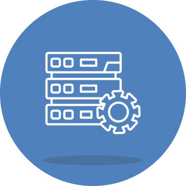 Yapılandırma Satırı Simgesi, Vektör İllüstrasyonu 