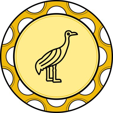 Sandhill Crane Modern Yaratıcı Sanat Sembolü          