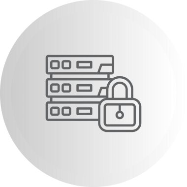 Güvenli Veri Ayırt Modern Dijital Tasarım Elemanı