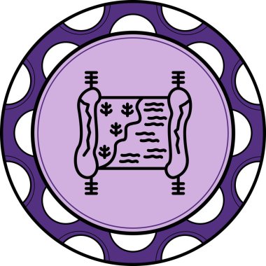 harita web simgesi vektör illüstrasyonu