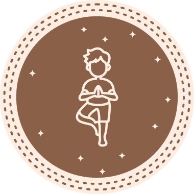 Ağaç Duruşu Premium Çağdaş Düz Vektör Özelliği   