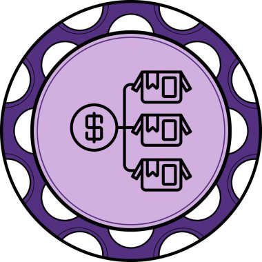 Modern Dengelenmiş Markalaştırma Vektörü Sembolü