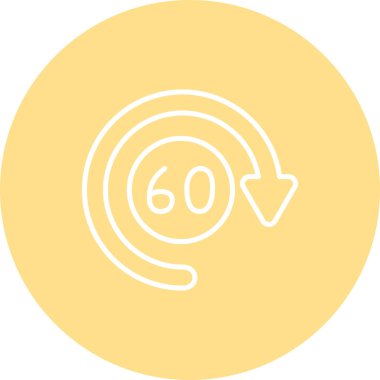 60 Gün rozeti. cion ağ ve uygulamalar için uygundur