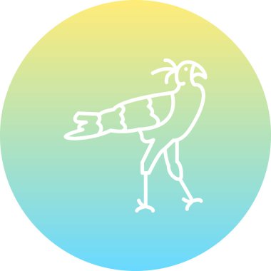 Sekreter Kuş Profesyonel Temiz Düz Grafik Özelliği