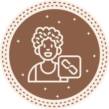 erkek avatar simgesi, vektör illüstrasyonu basit tasarım.